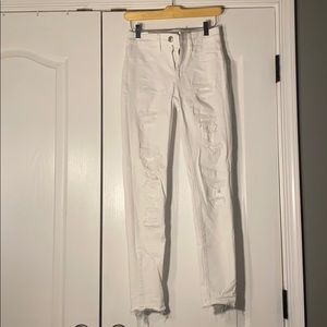 AE N(e)xt Level Stretch High Rise White Jeans